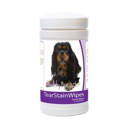 Healthy Breeds English Toy Spaniel Tear Stain Wipes - 70 Count, 70PK 840235182221